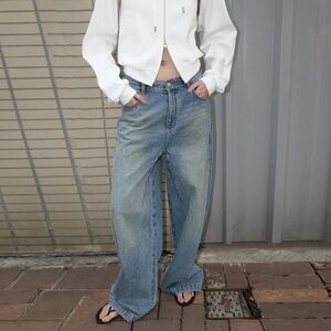 Rarely alike wide leg denim jeans size small